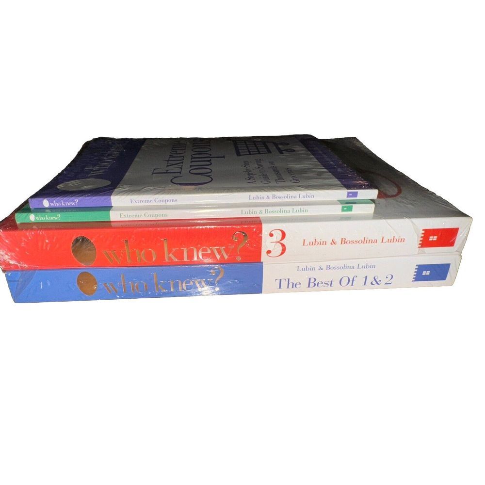 Who Knew? (4 Book Set) by Bruce Lubin; Jeanne Bossolina Lubin BRAND NEW/SEALED